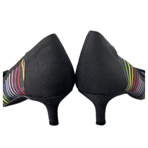 J.Renee Point Toe Rainbow Buffey JJ Mesh Kitten Heel - Picture 4 of 6